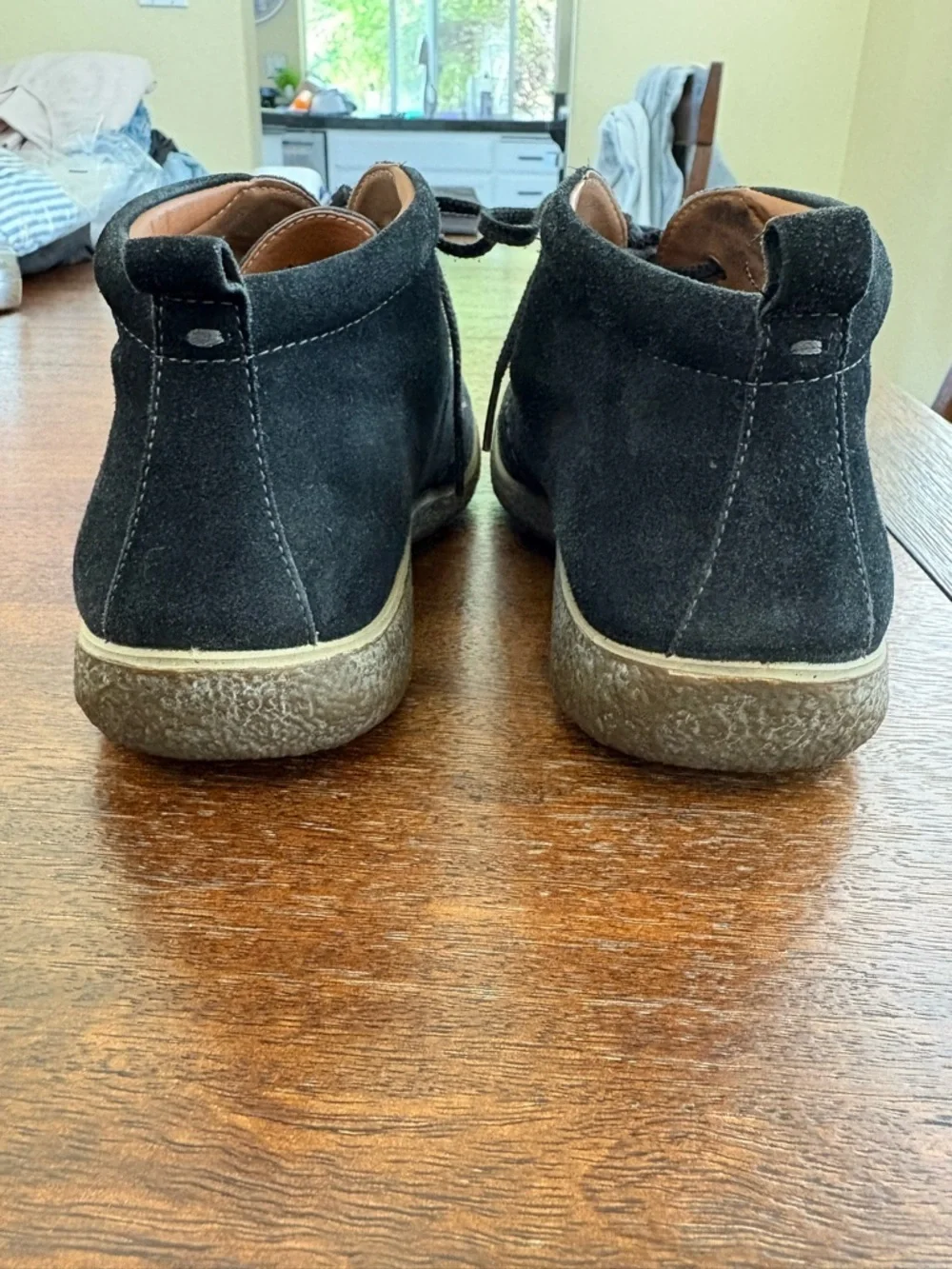 Ecco Crepetray Black Suede Lace Up Chukka Ankle Boots Men's EU 39/US 5-5.5